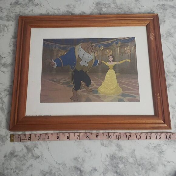 Beauty and the Beast Lithograph Framed Picture - Picture 7 of 7
